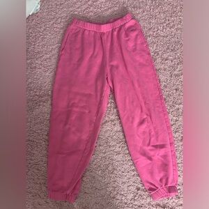 pink hollister sweatpants